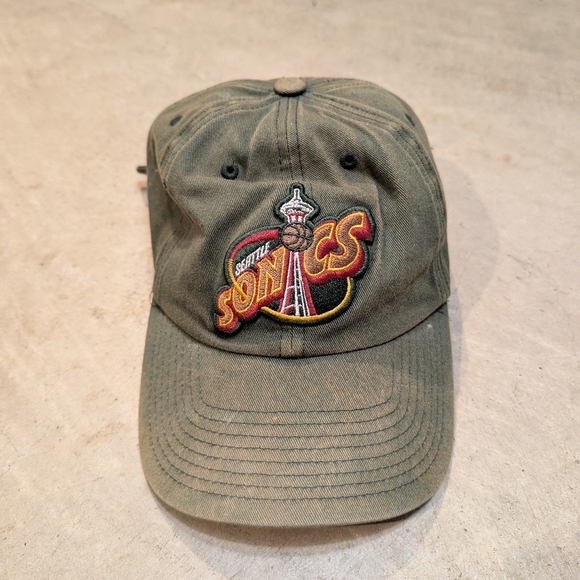 Mitchell & Ness Seattle Sonics Hardwood Classics Men's Hat Green Faded - Picture 1 of 5